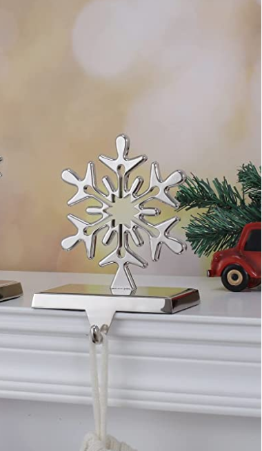 3D SNOWFLAKE STOCKING HOLDERS