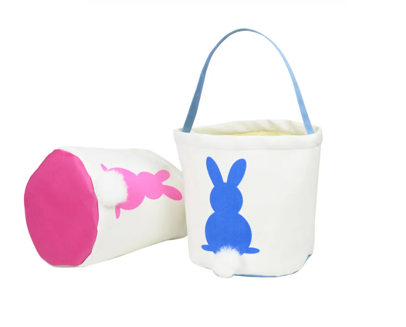 Fluffy Tail Easter Basket/Bucket/Tote