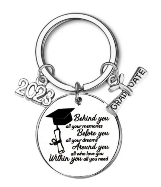 Graduation Keychain with charms - Behind You